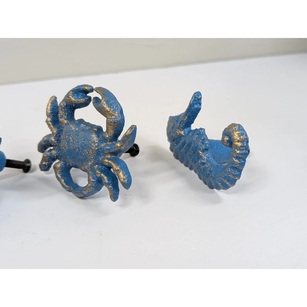 Merchware Nautical Cast Iron Drawer Pulls Set‎ Of Four